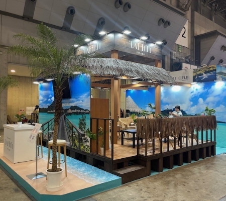 タヒチ観光局様　ツーリズムEXPO　出展ブース