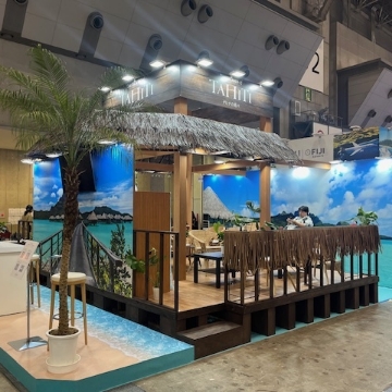 タヒチ観光局様　ツーリズムEXPO　出展ブース