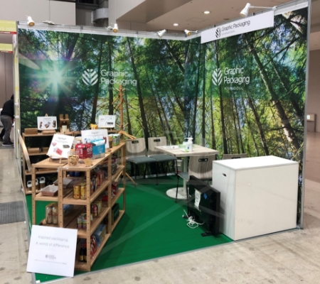 グラフィック・パッケージング・インターナショナル様　パッケージ×デザイン展　出展ブース