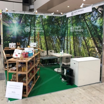 グラフィック・パッケージング・インターナショナル様　パッケージ×デザイン展　出展ブース